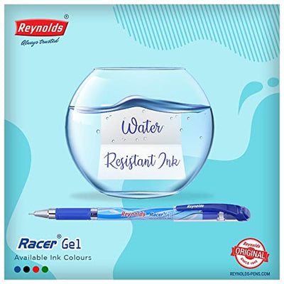 Reynolds Racer 0.5mm Gel Pen - 15 Blue, 3 Black & 2 Red, Pack of 20