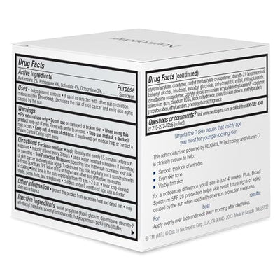 Neutrogena Triple Age Repair Anti Wrinkle Daily Facial Moisturizer With Vitamin C And Spf 25, 48 g