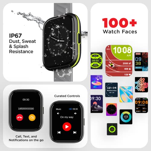 boAt Smart Watch Xtend Sport with 700+ Active Modes,Sporty Design,30 Mins ASAP™ Charge,Live Cricket Scores,1.69" HD Display,Crest Health Ecosystem & 7 Days Battery Life(Ashen Grey)