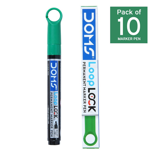 Doms Refilo Non-Toxic Hi-Tech Refillable Loop Lock Permanent Marker Pens