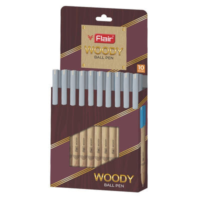 Flair 0.7mm Woody Ball Pen 10 Pcs Per Pack