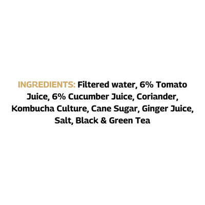 SBOOCH - Indian Sparkling Kombucha Tea | Koshimbir Flavor |275ml Pack of 6| Gut-Friendly Beverage | Antioxidant-Rich Zero Preservatives| Alcohol-Free Fermented Tea | Vegan & Gluten-Free