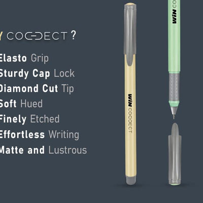 Win Connect 0.7mm Tip, 40 Pcs (20 Blue Ink & 20 Black Ink)