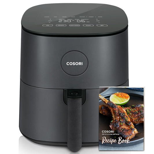 COSORI Air Fryer for home 4.7L, 9-in-1 Kitchen Oven Appliances, 30 Recipes Cookbook, Digital Tempered Glass Display, Max 230℃ Setting, Quiet, 4 Portions, 1500W, L501 Grey