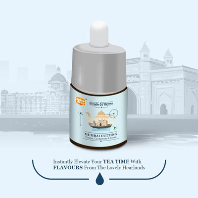 Spice Drop Mumbai Cutting Chai Masala Extract | Tea Masala Drops |Authentic Indian Recipe| No preservative | 5 ML (Pack of 1 x 180 Drops)| 1 drop/cup | Flavors 180 cups | 5ML equals 125 gms of powder