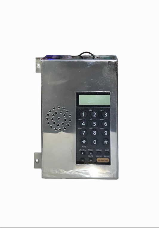 Dee Vee Lift Phone | with Speaker in Steeliness Steel Frame Easy-to-Use Keypad Enhanced Sound Quality Black