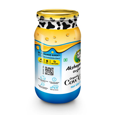 Akshayakalpa Organic Cow Ghee -195 ml – Pure organic ghee, traditionally-churned, chemical-free, granular ghee, nutritious by nature