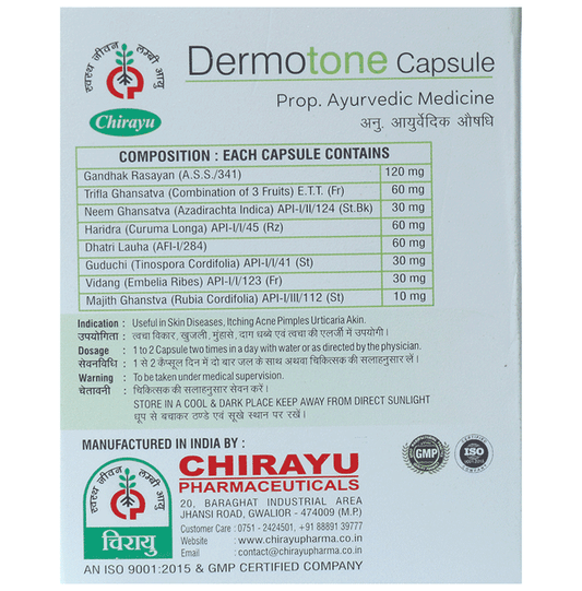 Chirayu Dermotone Capsules