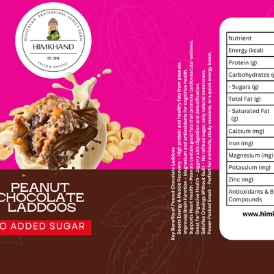Peanut Chocolate Laddoos - No Added Sugar | 100% Natural
