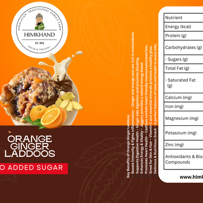 Orange Chocolate Laddoos | Orange Ginger Laddoos - No Added Sugar | 100% Natural