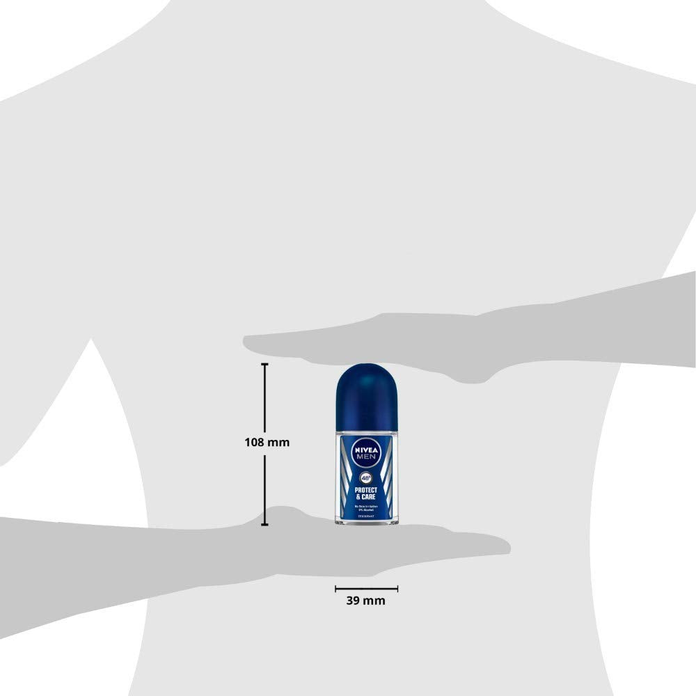 Nivea Men Protect & Care Deodorant Roll On - 48h Freshness - 50 ml