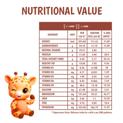 Junior's Nutrition Dates And Nuts Smoothie For Young Kids (18+ Months) | 500 gms