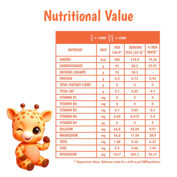 Junior's Nutrition Coconut Sugar for Young Kids (6+ Months) | 500 gms