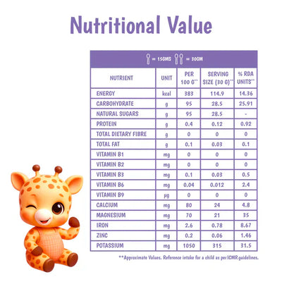 Junior's Nutrition Jaggery Powder For Young Kids (6+ Months) | 500 gms