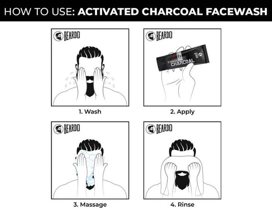Beardo Activated Charcoal Facewash & Peel Off Mask Combo