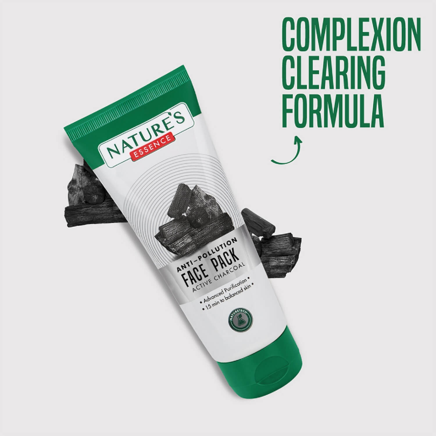 Nature's Essence Active Charcoal Face Pack - 50 gms