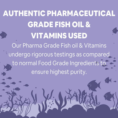 Carbamide Forte Fish Oil 2500mg- 60 Capsules| (Omega 3 1500mg; 900 mg EPA and 600mg DHA Per Serving) Capsule For Men & Women with Biotin, Vitamin D, Vitamin K2-MK7