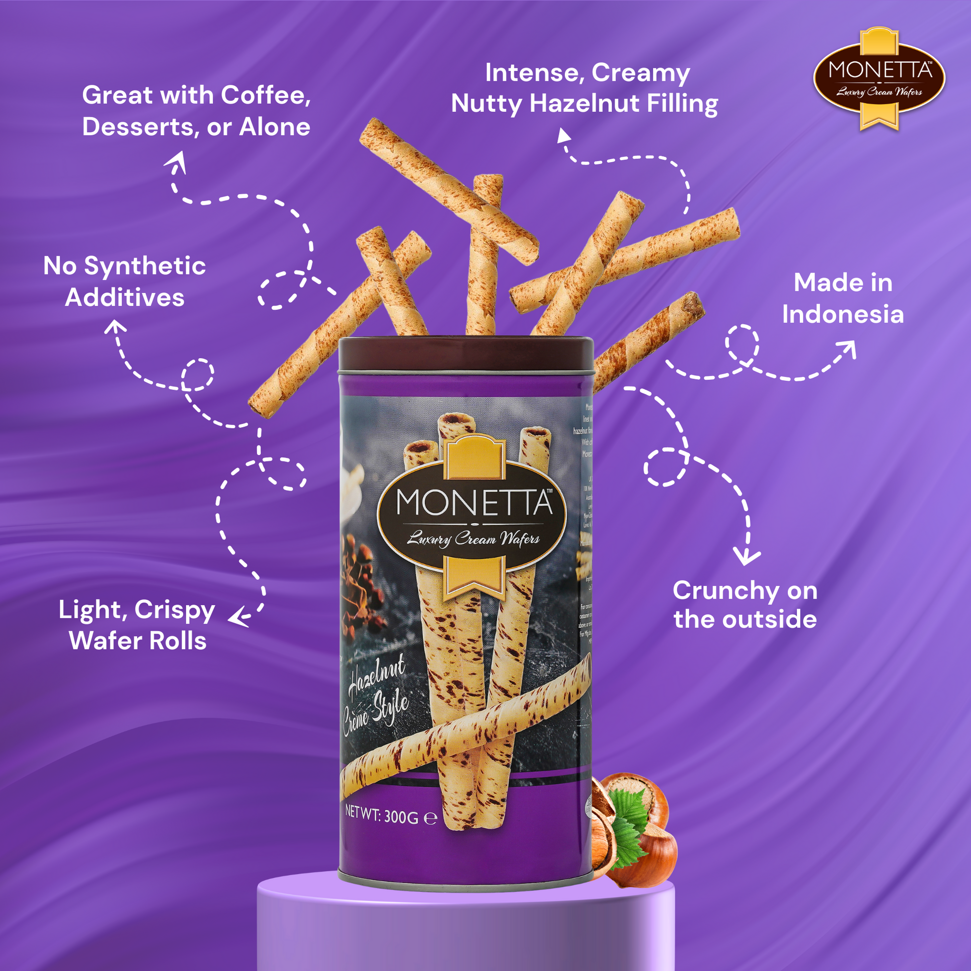 Hazelnut Wafer Sticks