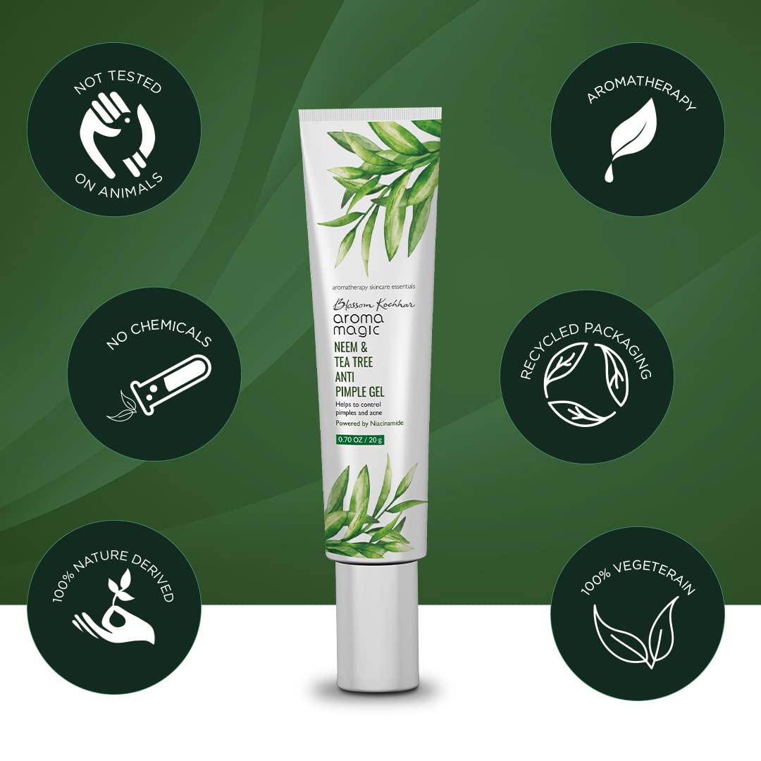 Aroma Magic Neem & Tea Tree Anti Pimple Gel - Niacinamide (20 gm)