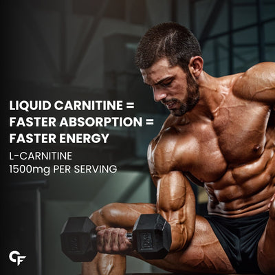CF L Carnitine Liquid Supplement with 1500mg of Pure L-Carnitine Per Serving | Fat Burners for Men & Women – 33 Servings in 500ml