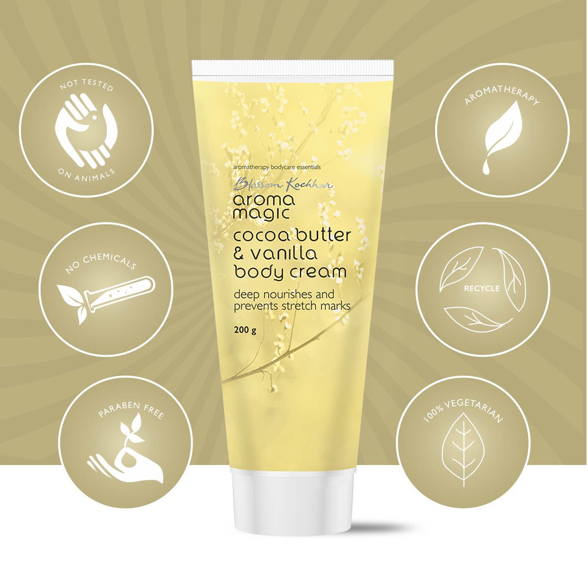 Aroma Magic Cocoa Butter & Vanilla Body Cream (100 gm)