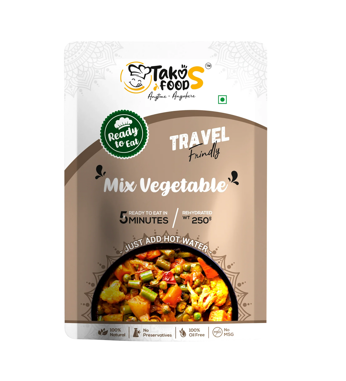 Takos Food Mix Vegetables | Ready To Eat 250 gms