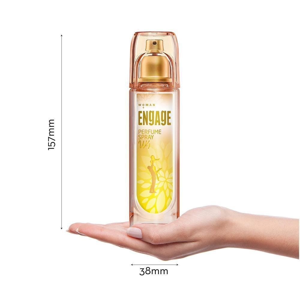 Engage W4 Perfume Spray For Women Fruity & Floral Skin Friendly (120 ml)