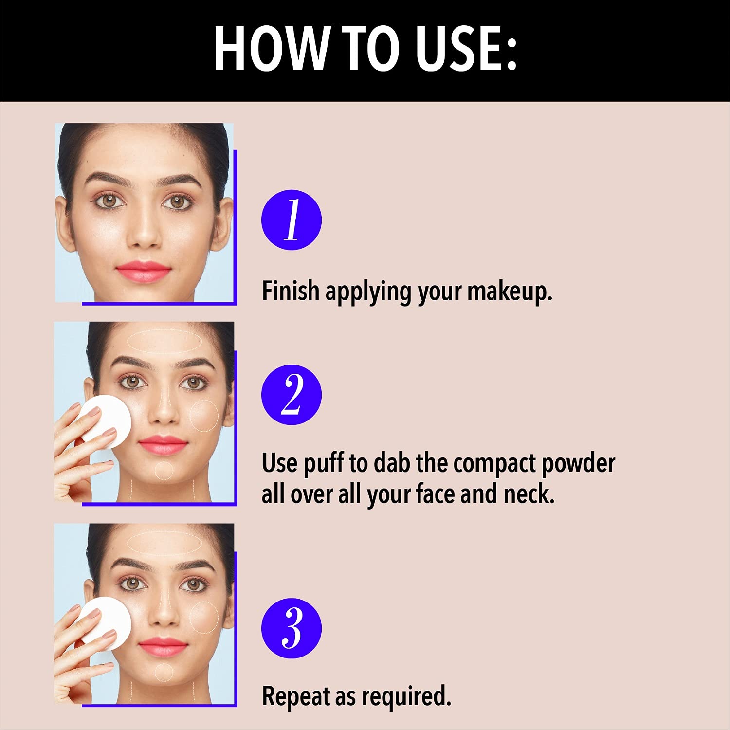 Blue Heaven Oil Control Compact Powder - 8 gms
