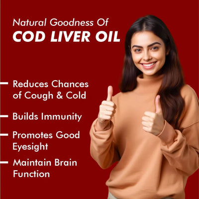 Vitaminnica Cod Liver Oil - Better Eyesight, Heart, Skin & Hair