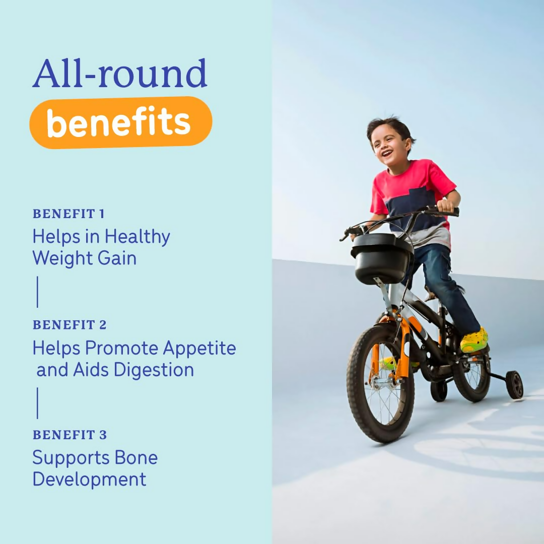 Gritzo SuperMilk Weight+ (2-6y Boy & Girl), 4g Protein Powder - Creamy Vanilla