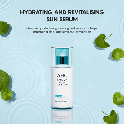 AHC Safe On Light Sun Serum With SPF 50+ & PA+++ - Korean skincare