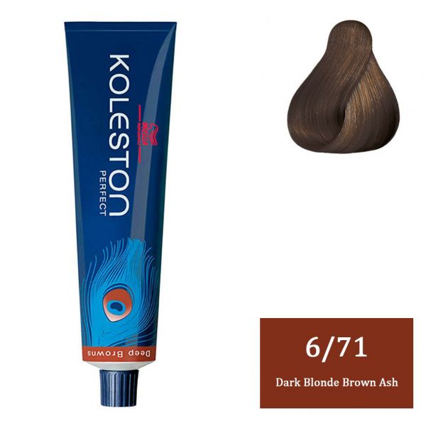Wella Professionals Koleston Perfect Deep Browns - 6/71 Dark Blonde Brown Ash