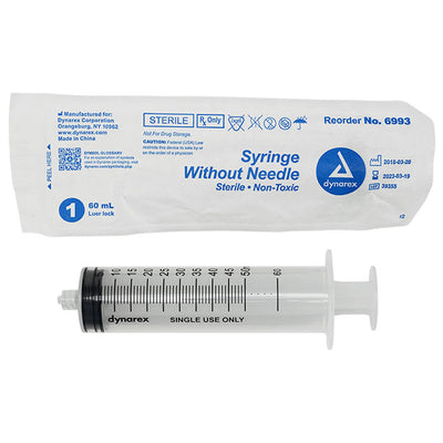 Syringe without Needle, Luer Lock Style Syringe