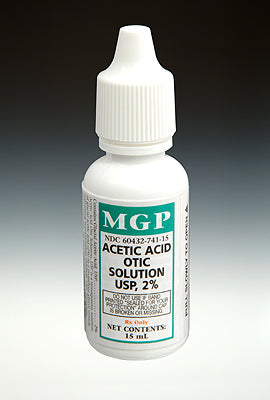 Wockhardt  Acetic Acid Otic Solution 2% 15 mL for Ear Infections (Rx)