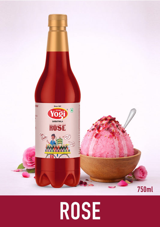 Shree Yogi Sharbatwala Rose Ice Gola Syrup | 750 ML