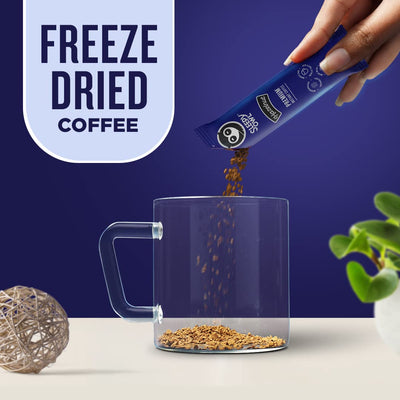 Sleepy Owl Original Freeze Dried Coffee Sachets | 60g - Pack of 30 x 2g Instant Coffee Powder Sachets | 100% Arabica Beans | Aromatic Coffee Pouch | Rich & Smooth | Easy to Use & Carry