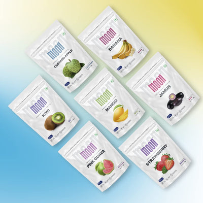 Moon Freeze Dried Pineapple Chips | Healthy Pineapple Snack | 100% Natural, Vegan, No Preservatives, No Added Sugar | 16 Gm | Moon_Pineapple_Chips | (16Gm) Pack of 2