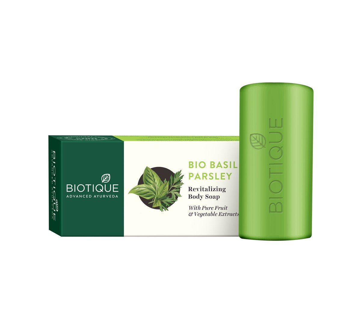 Biotique Basil And Parsley Revitalizing Body Soap, 150g