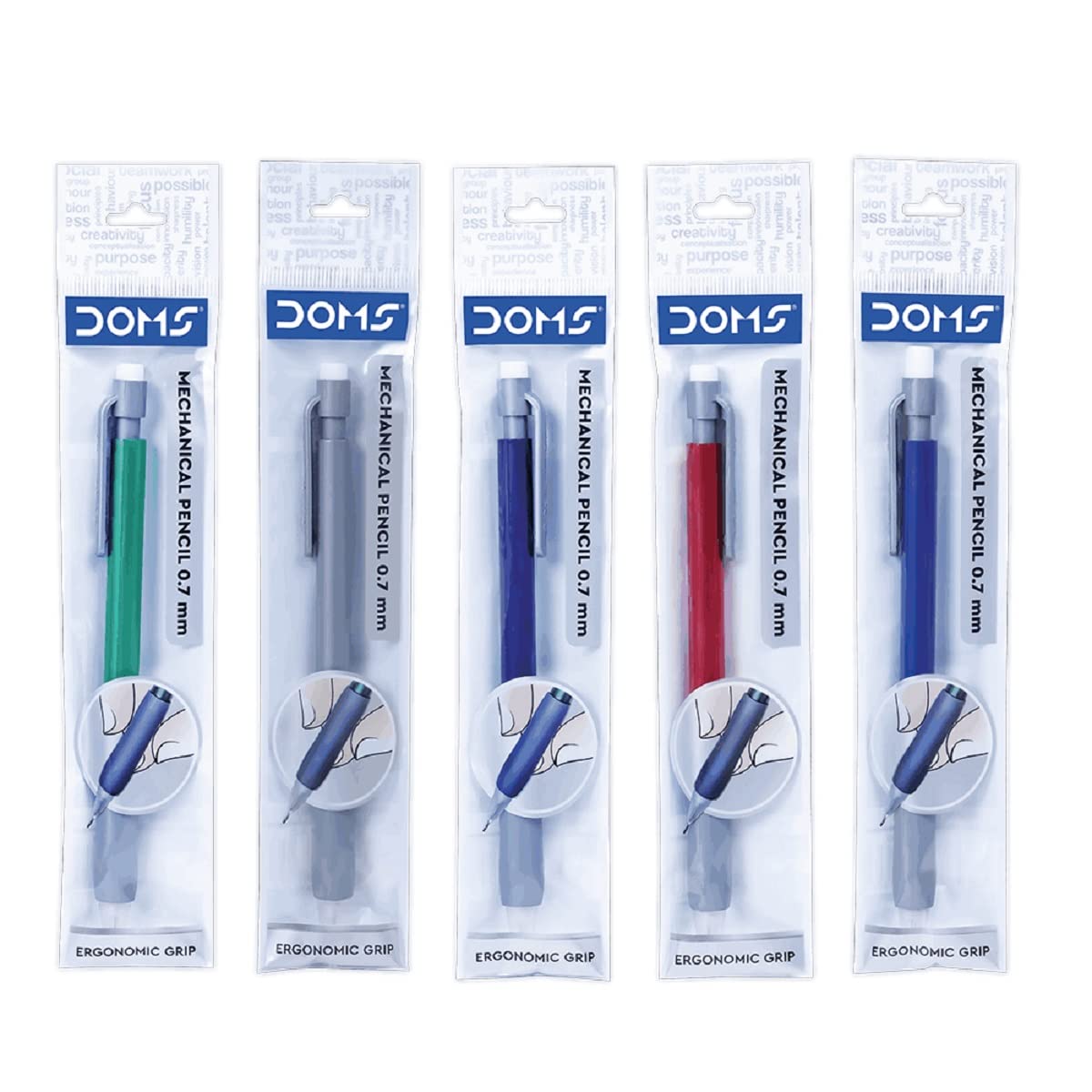 Doms 0.7 Mm Lead Mechanical Pencil Pouch Pack