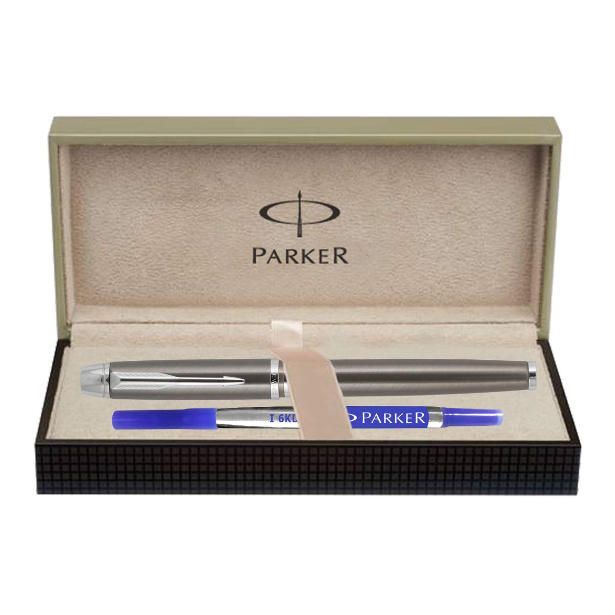Parker Odyssey Chrome Trim Blue Roller Ball Pen