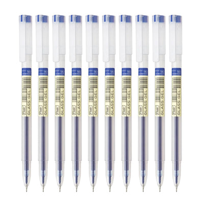 Flair Glass Gel Pen Wallet Pack - 0.6mm - Blue Ink
