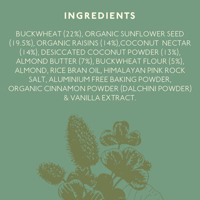 Nourish Organics Almond Buckwheat Cookies, 120gm Pack High in Protein | Vegan | Gluten-Free | No Refined Sugar | Clean Label