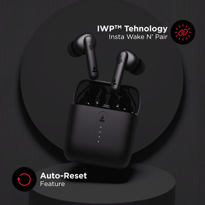boAt Airdopes 141 Bluetooth Truly Wireless in Ear Headphones  (Bold Black)