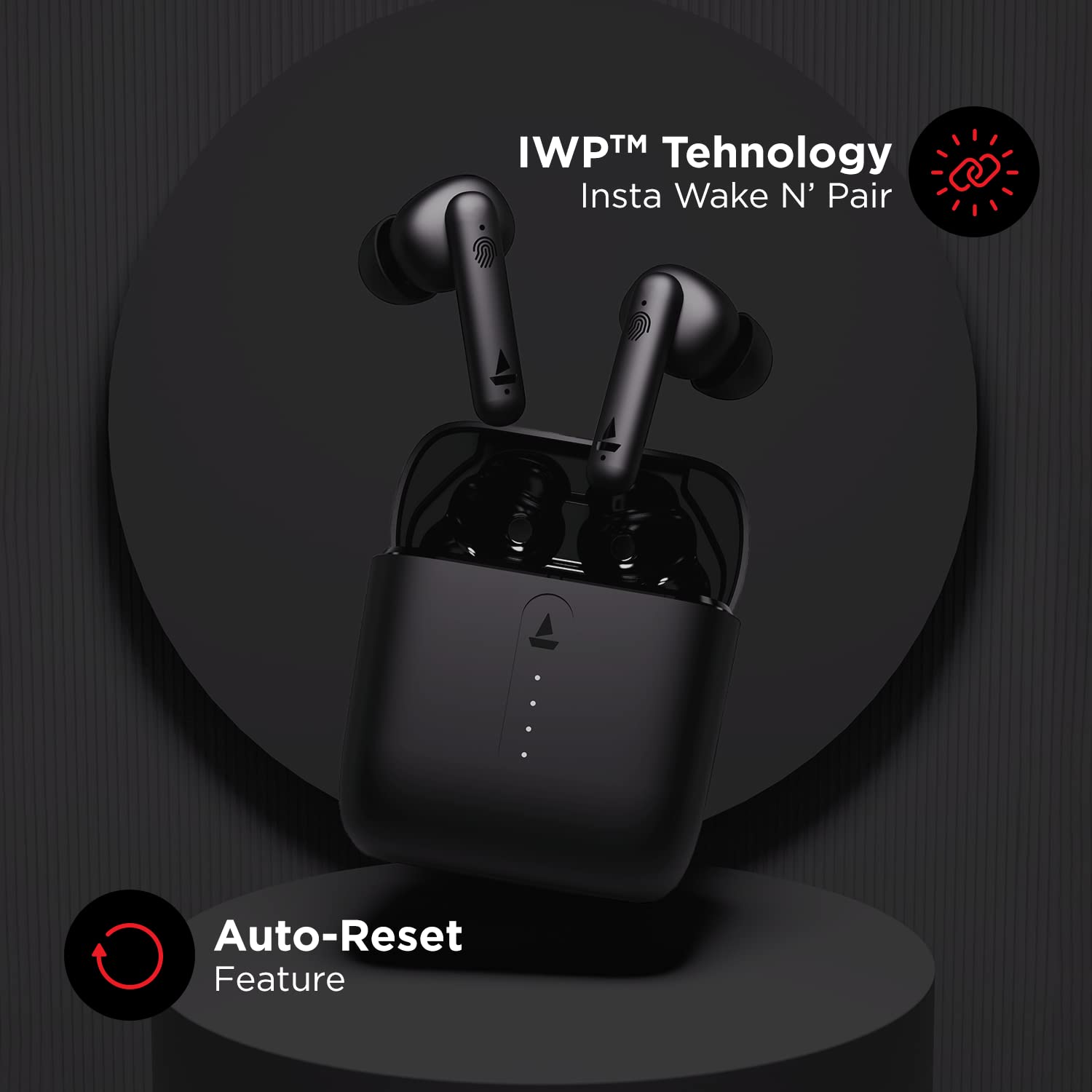 boAt Airdopes 141 Bluetooth Truly Wireless in Ear Headphones  (Bold Black)
