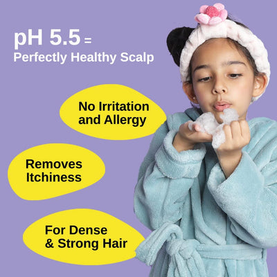 Bare Anatomy Junior Gentle Cleansing Shampoo For Kids from 5-12 Years | Tear-Free & Hypoallergenic pH 5.5 | Coconut Milk Protein, Almond Oil, Vitamin E & Strawberry | SLS & Paraben Free | Vegan -250ml