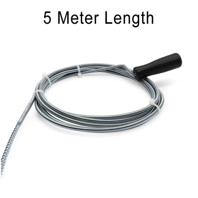 B.K.Jagan and Co Metal Sink & Drain Cleaner Spring Wire Waste Pipe Sink Cleaner Snake Unblocker Hair Drain Cleaner 5 Mtr. Length