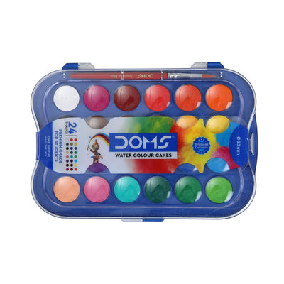 Doms 12 Shades 30Mm Water Colour Cakes