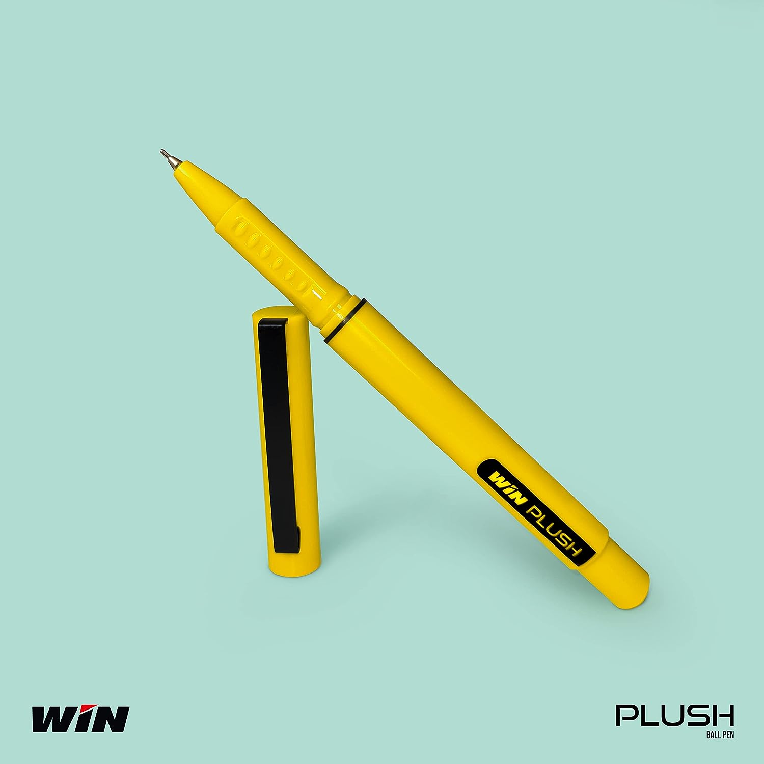 WIN Plush 0.7 mm Tip Ball Pens Set | Blue, Pack of 10 Pcs