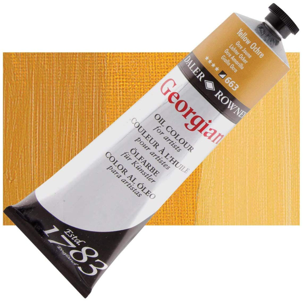 Daler-Rowney Georgian Oil Colour Studio Set With Brush (10X38Ml- Multicolor-910)