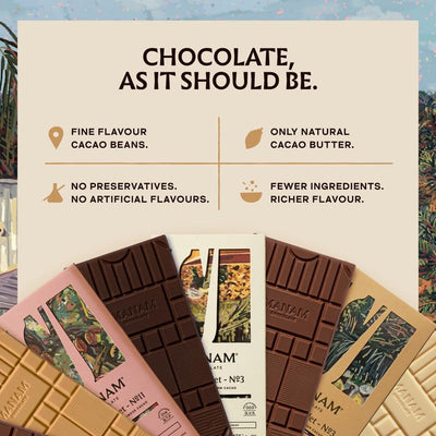Manam Chocolate Signature Blend Series Tablet No. 1-70% Dark, 80g